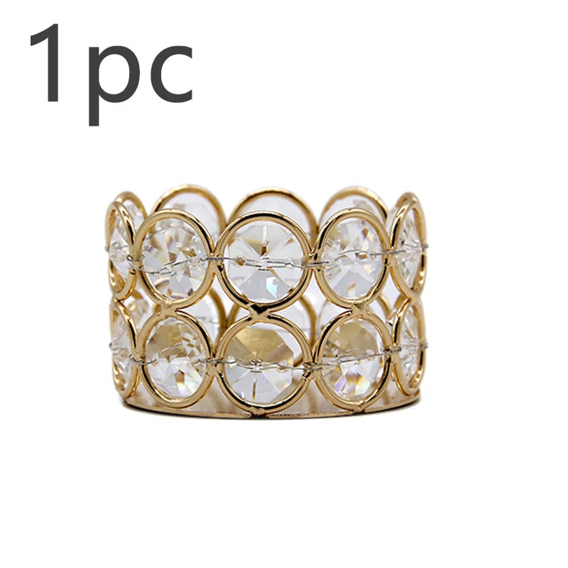 gold crystal tea light holder, reference photo
