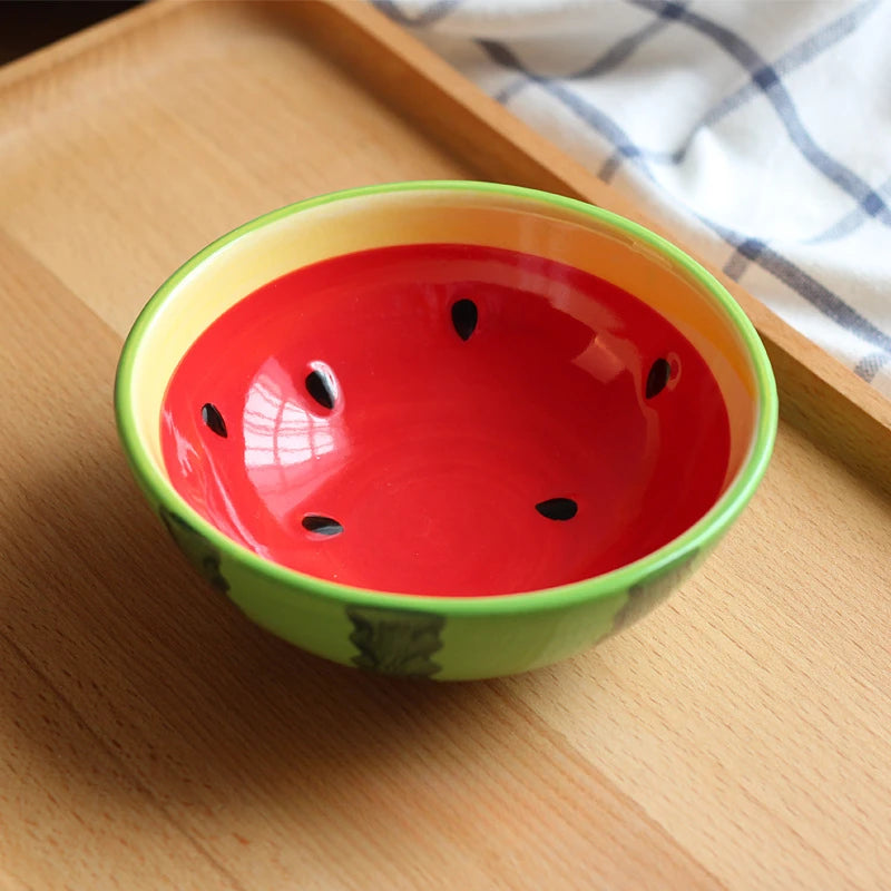 ceramic watermelon decorative bowl, reference photo