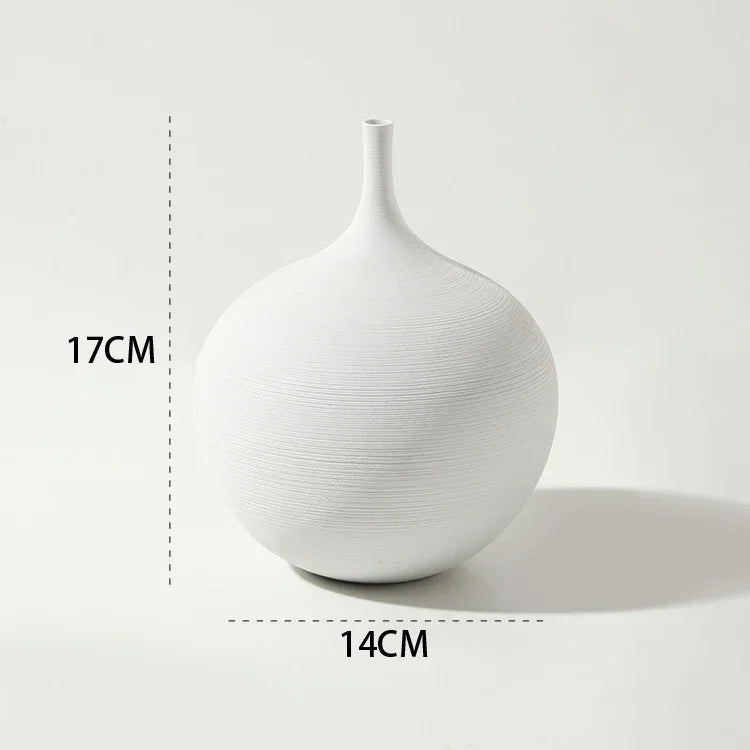 white round ceramic bud vase, reference photo