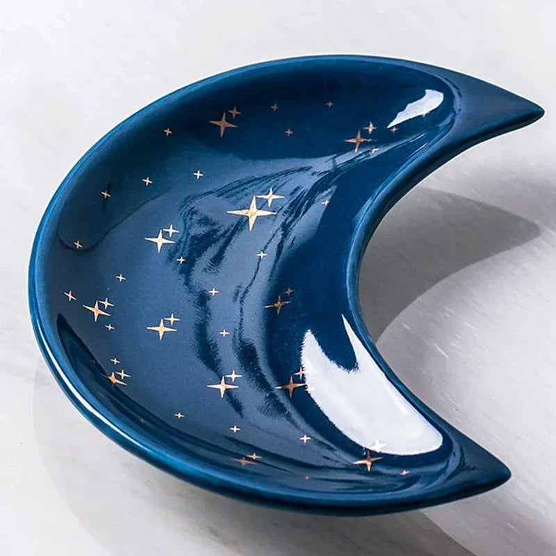 ceramic crescent moon trinket dish, reference photo