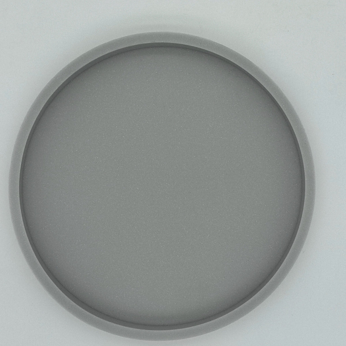 silicone round vanity trinket tray, grey / small, reference photo