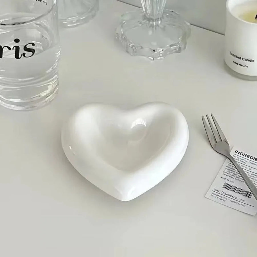 puffy ceramic heart trinket dish, reference photo