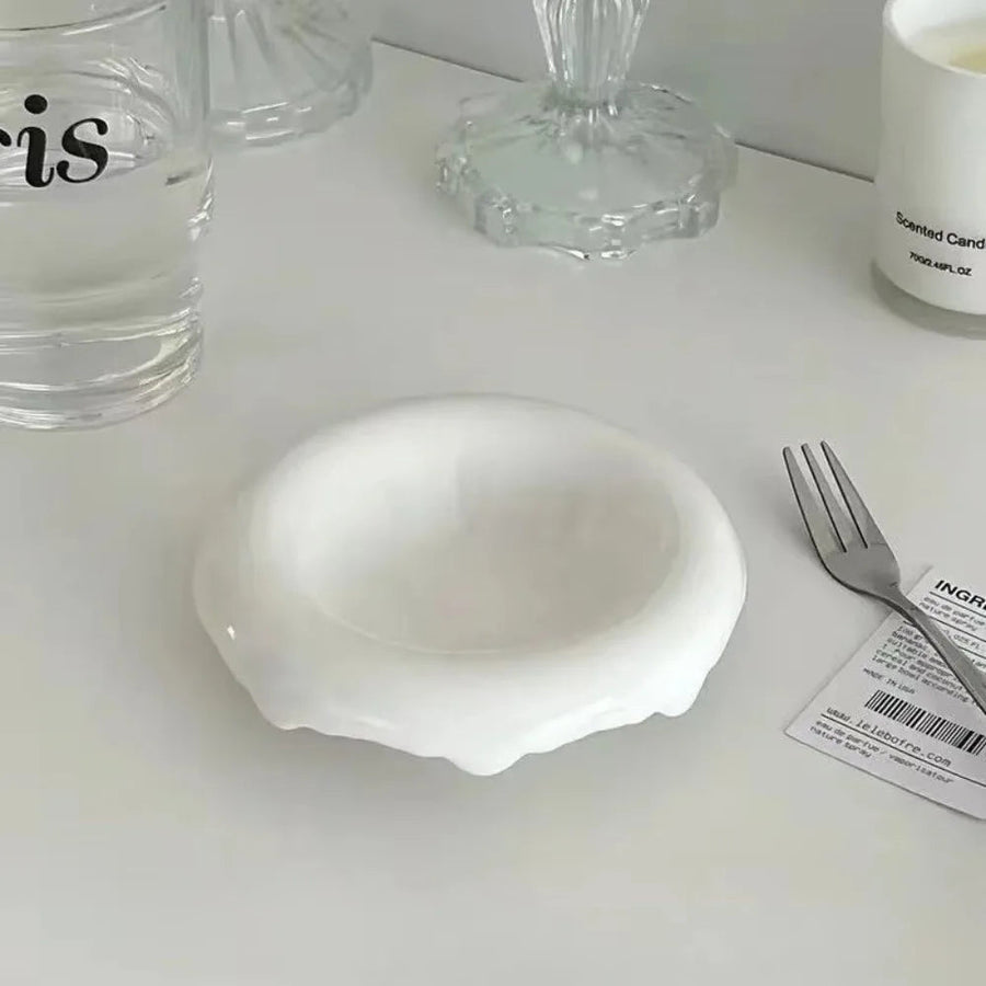 ceramic melted rim trinket dish, reference photo