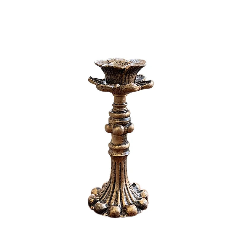 baroque resin taper candlestick, reference photo