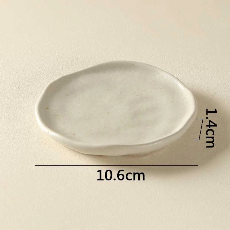 organic ceramic trinket dish, white, reference photo