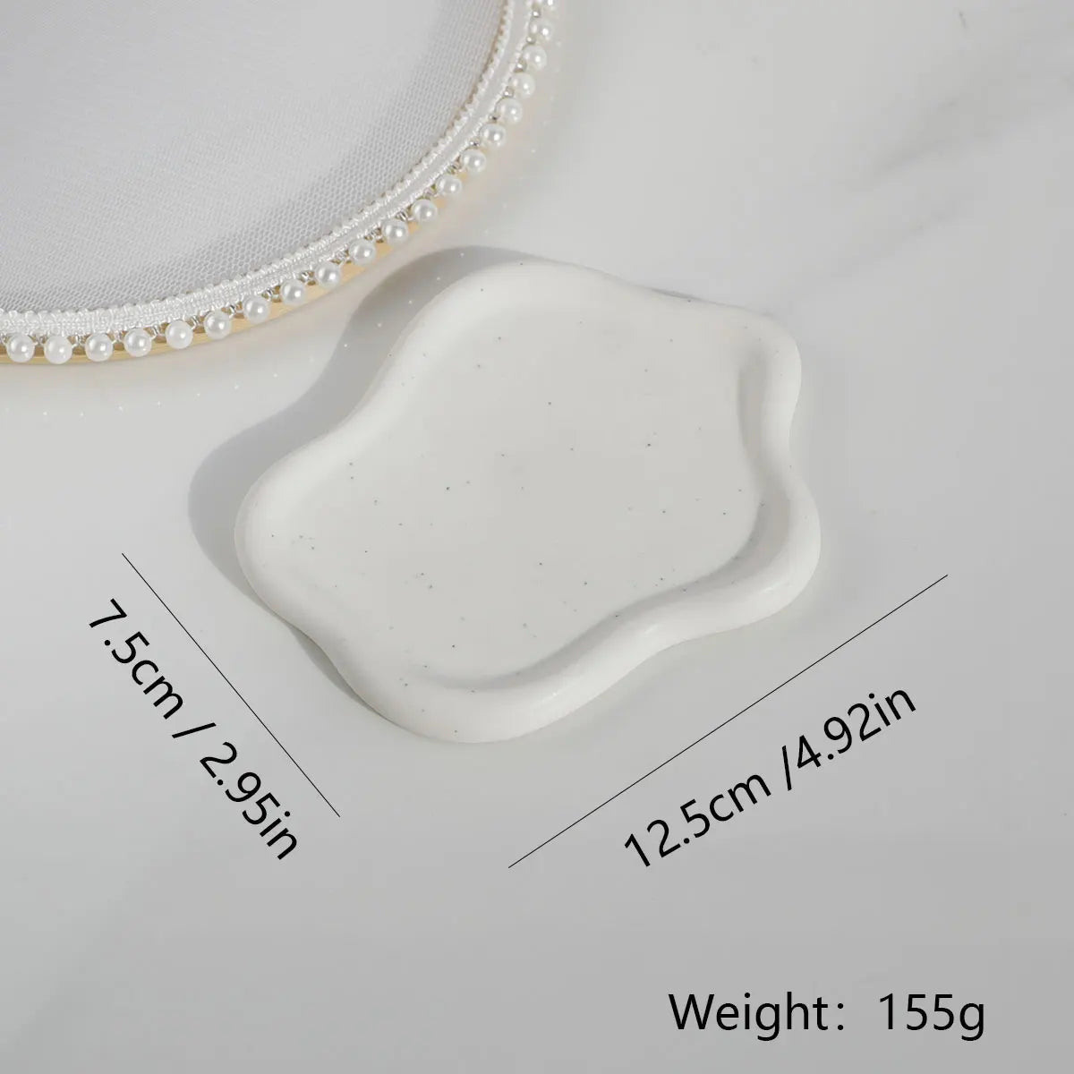 white cloud ceramic trinket dish, reference photo