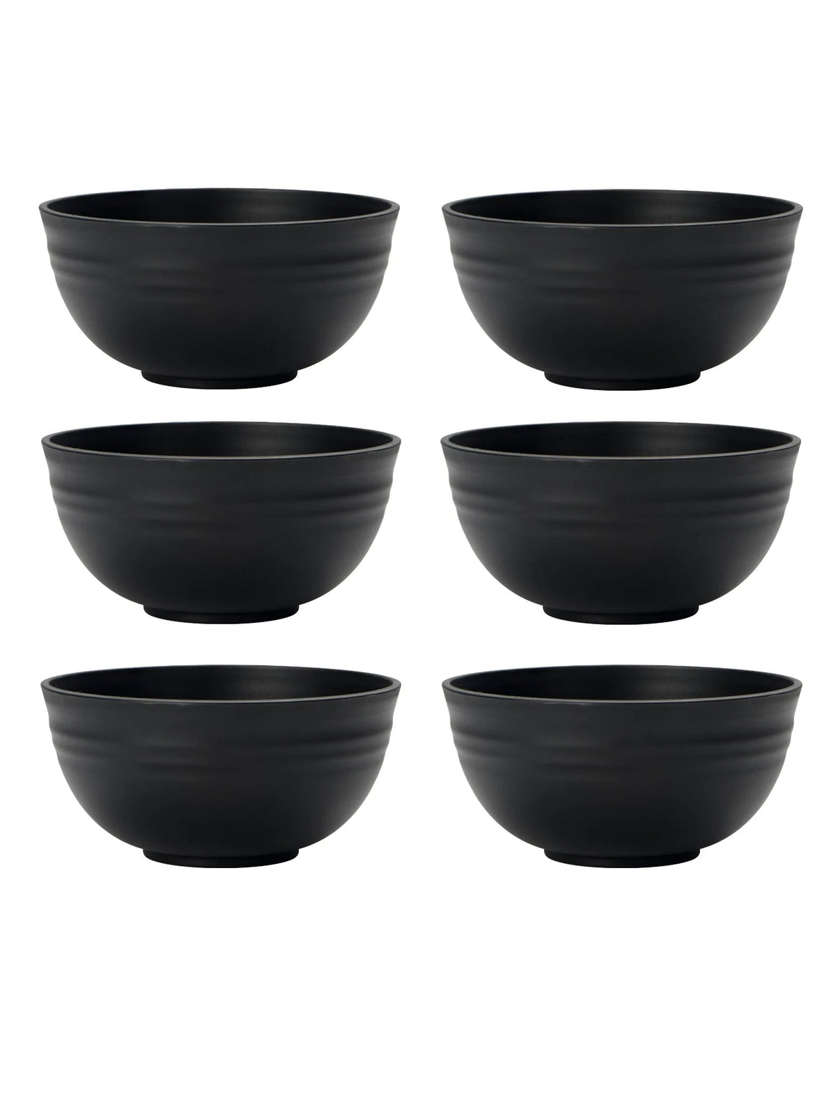 black plastic decorative bowl set, set of 6, reference photo