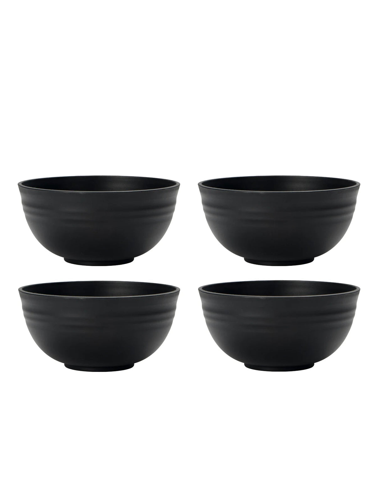 black plastic decorative bowl set, set of 4, reference photo