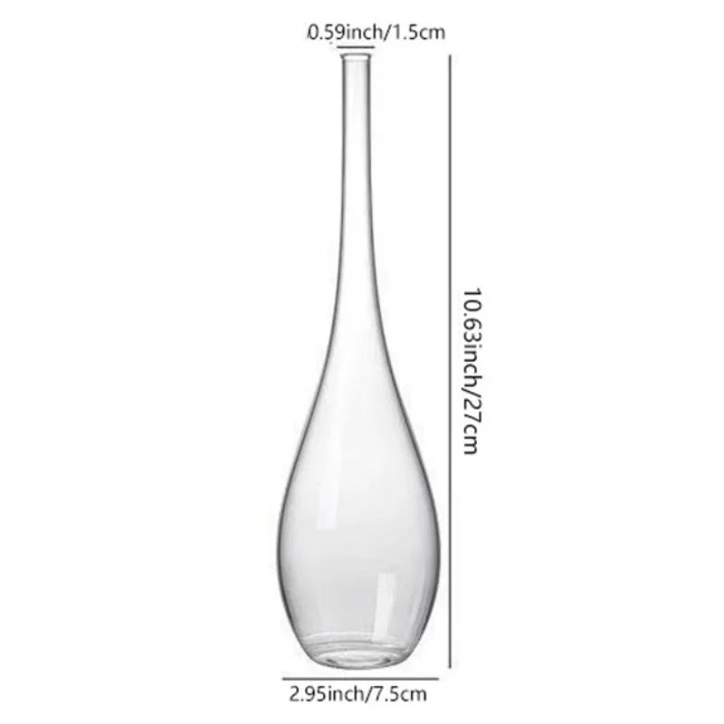 teardrop glass bud vase, reference photo