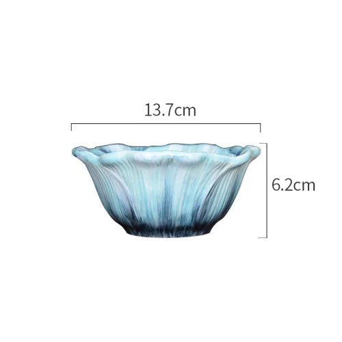 Blue Blossom Ceramic Decorative Bowl