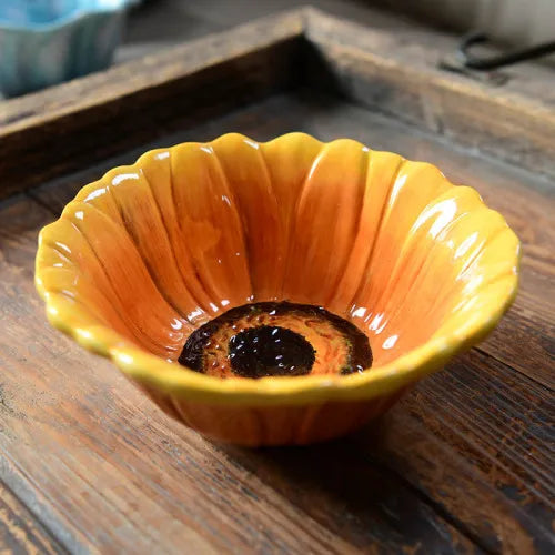 Sunflower Ceramic Decorative Bowl