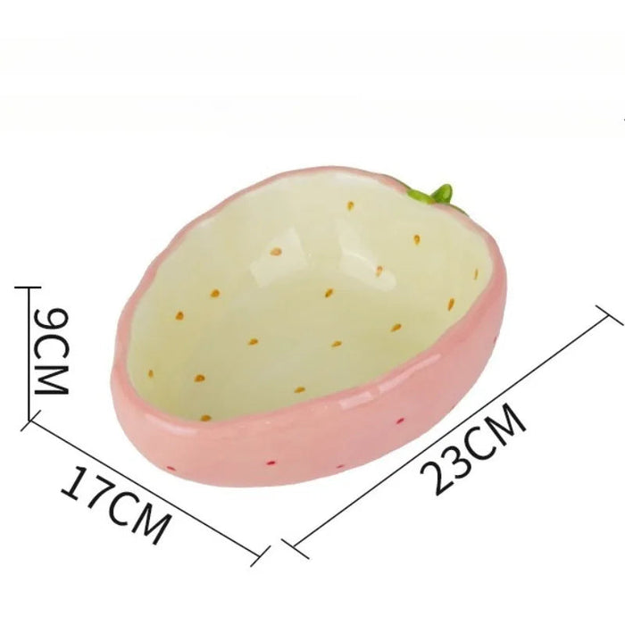 Strawberry Ceramic Decorative Bowl