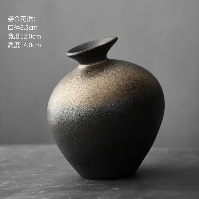 stone glaze ceramic vase, ember, reference photo